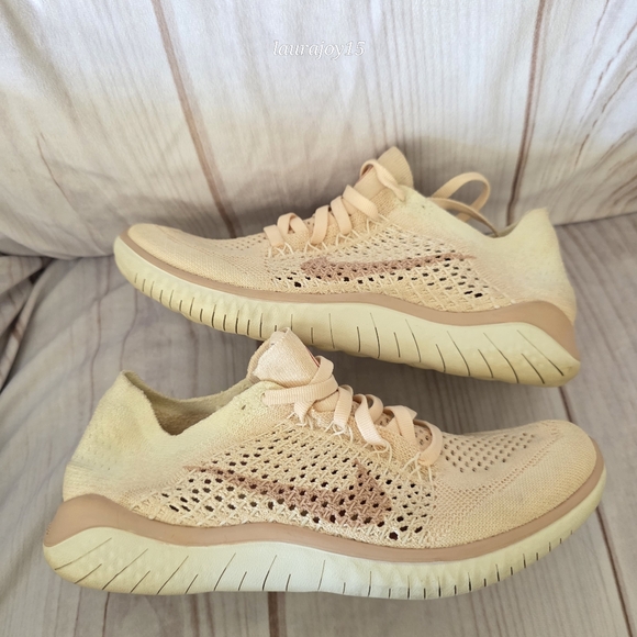 Nike Free RN Flyknit Sneakers Pink Lightweight Running 2018 Womens Size 6 - Picture 12 of 12